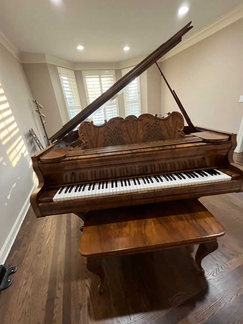 One of a Kind, pre-WWI Steger & Sons "Art-Case" Baby Grand P