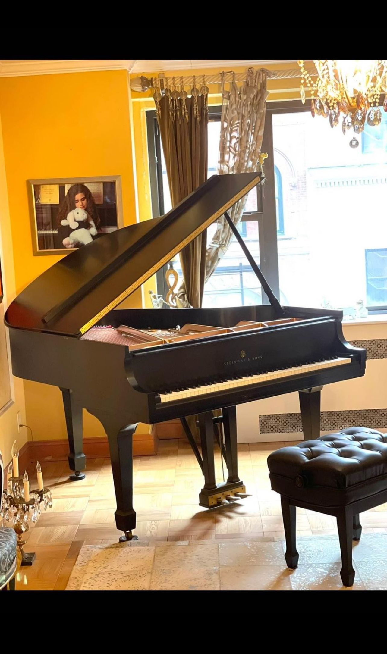 2000 Steinway Model S Baby Grand Piano Ebony 