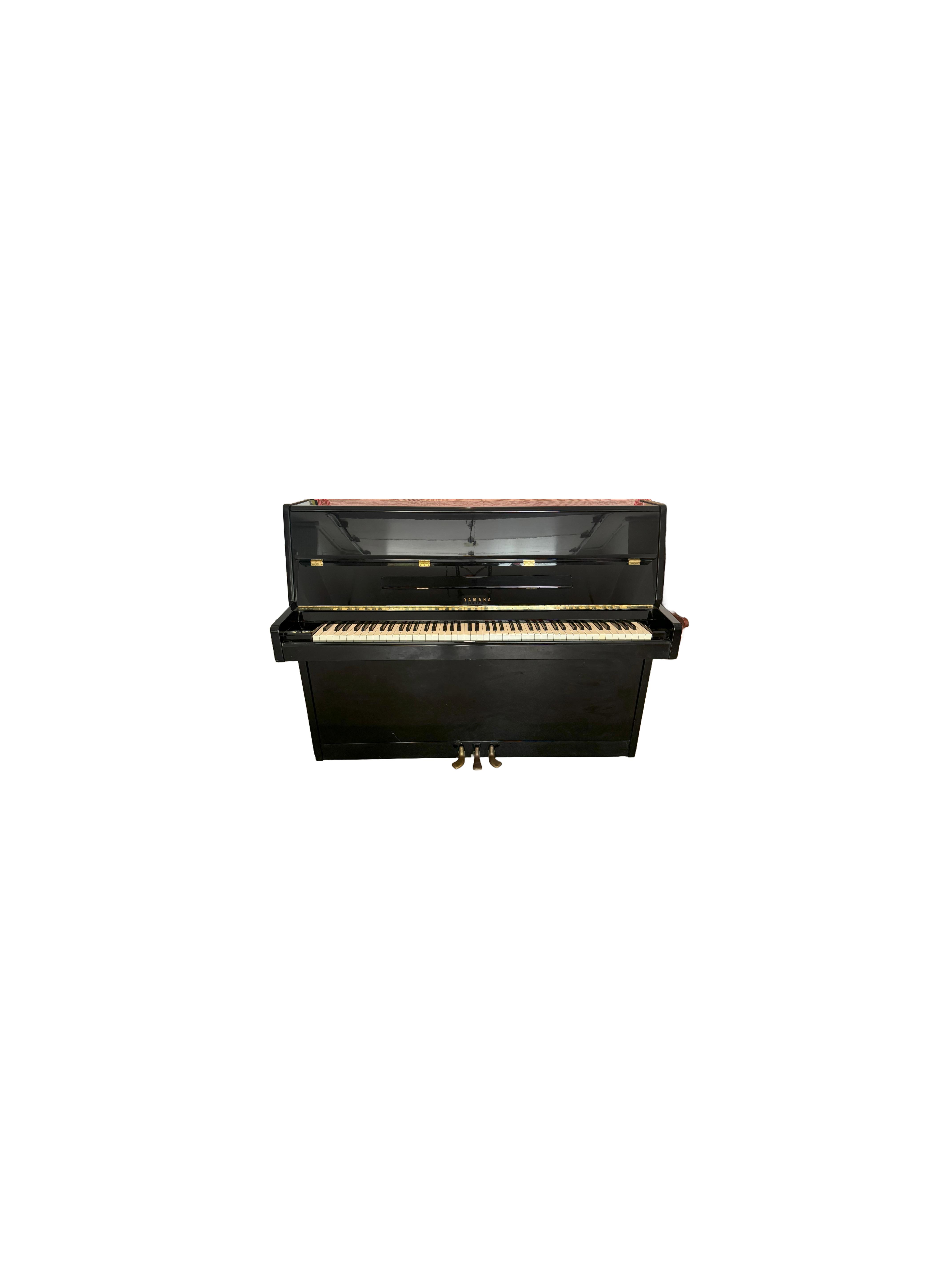 1986 Yamaha P2 Upright Piano Polished Ebony