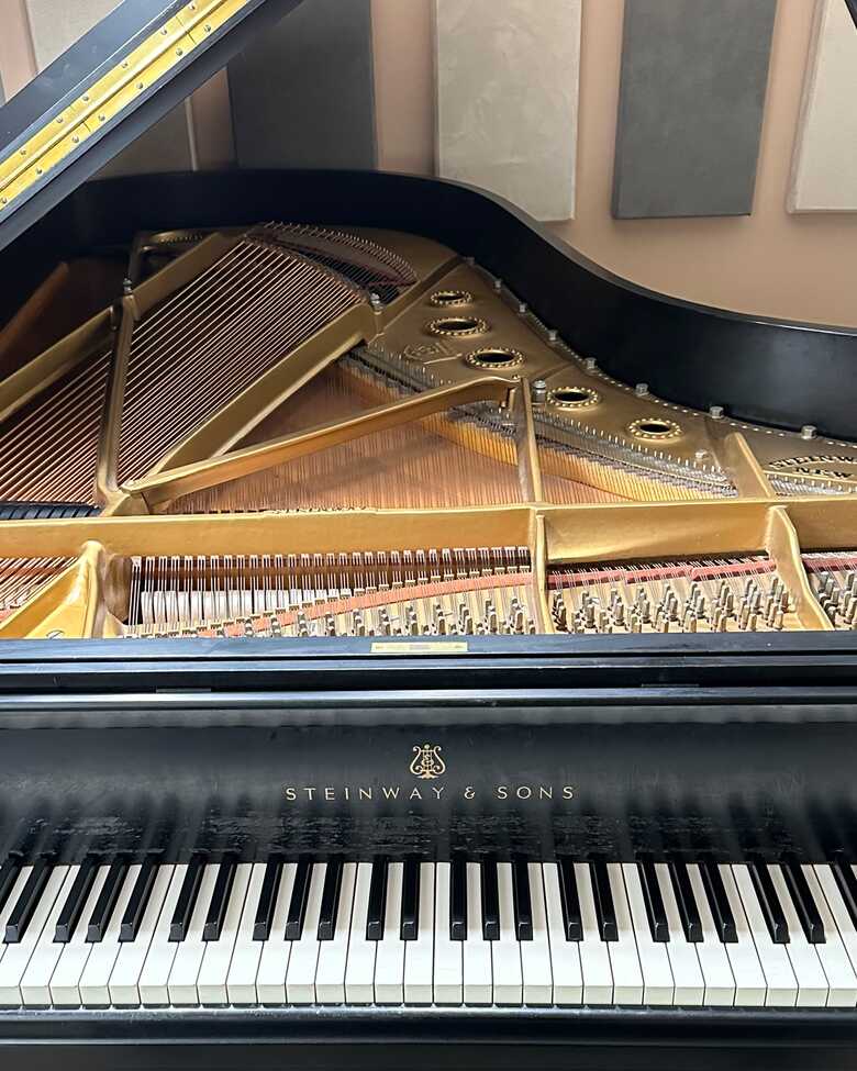 1966 Steinway & Sons Grand Piano Model B Satin Ebony