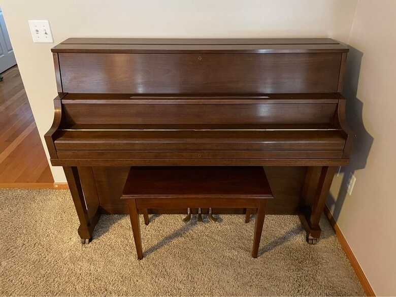 Yamaha Upright Piano and Bench