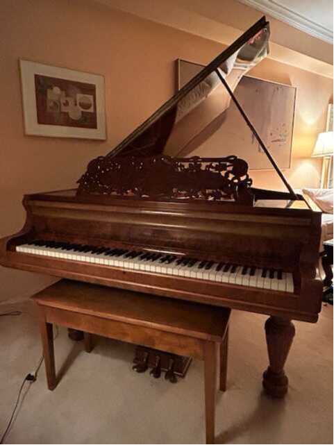 1895-1900 Kranich & Bach Ornate Piano