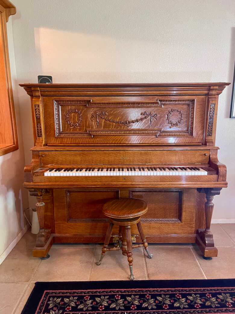 Sterling upright piano from 1900-1905. Fully restored.