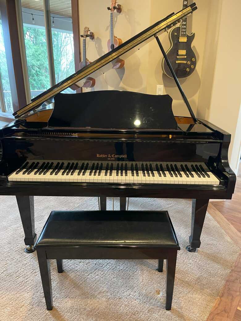 The smallest Kohler & Campbell baby grand piano