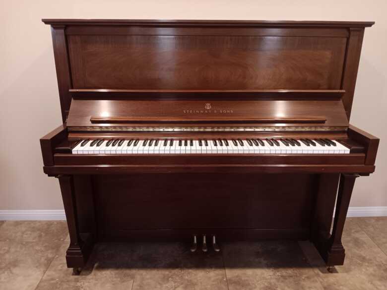Steinway Model K52 Mahogany Piano with Bench