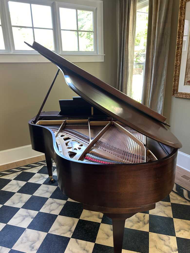 Restored Chickering Baby Grand Piano