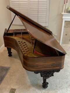 Henry F. Miller Rococo Victorian Grand Piano