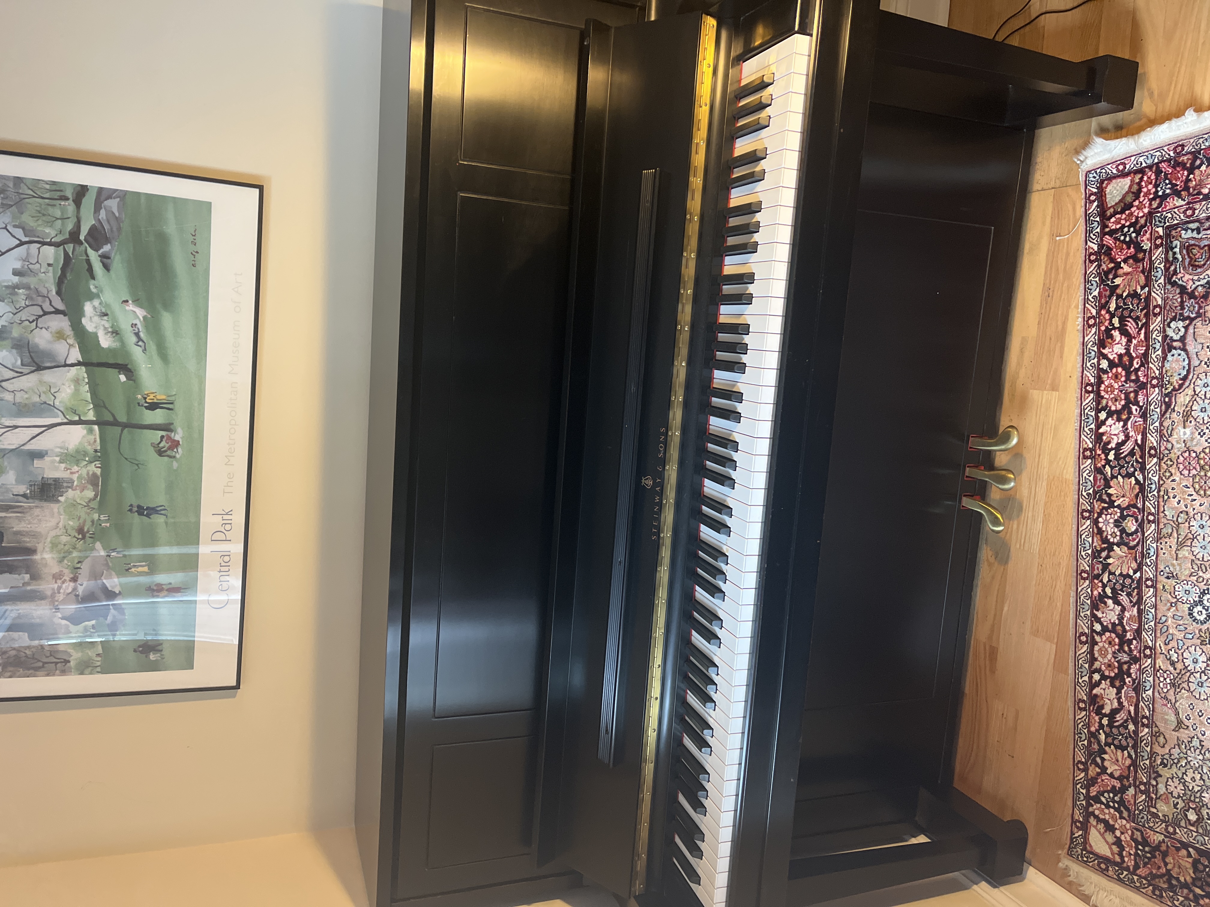 Steinway upright piano