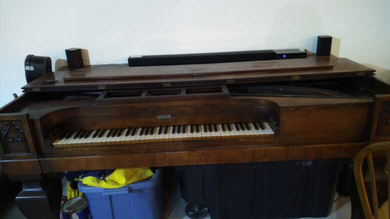 For restoration Early Rosewood Nunns and Clark Grand Piano
