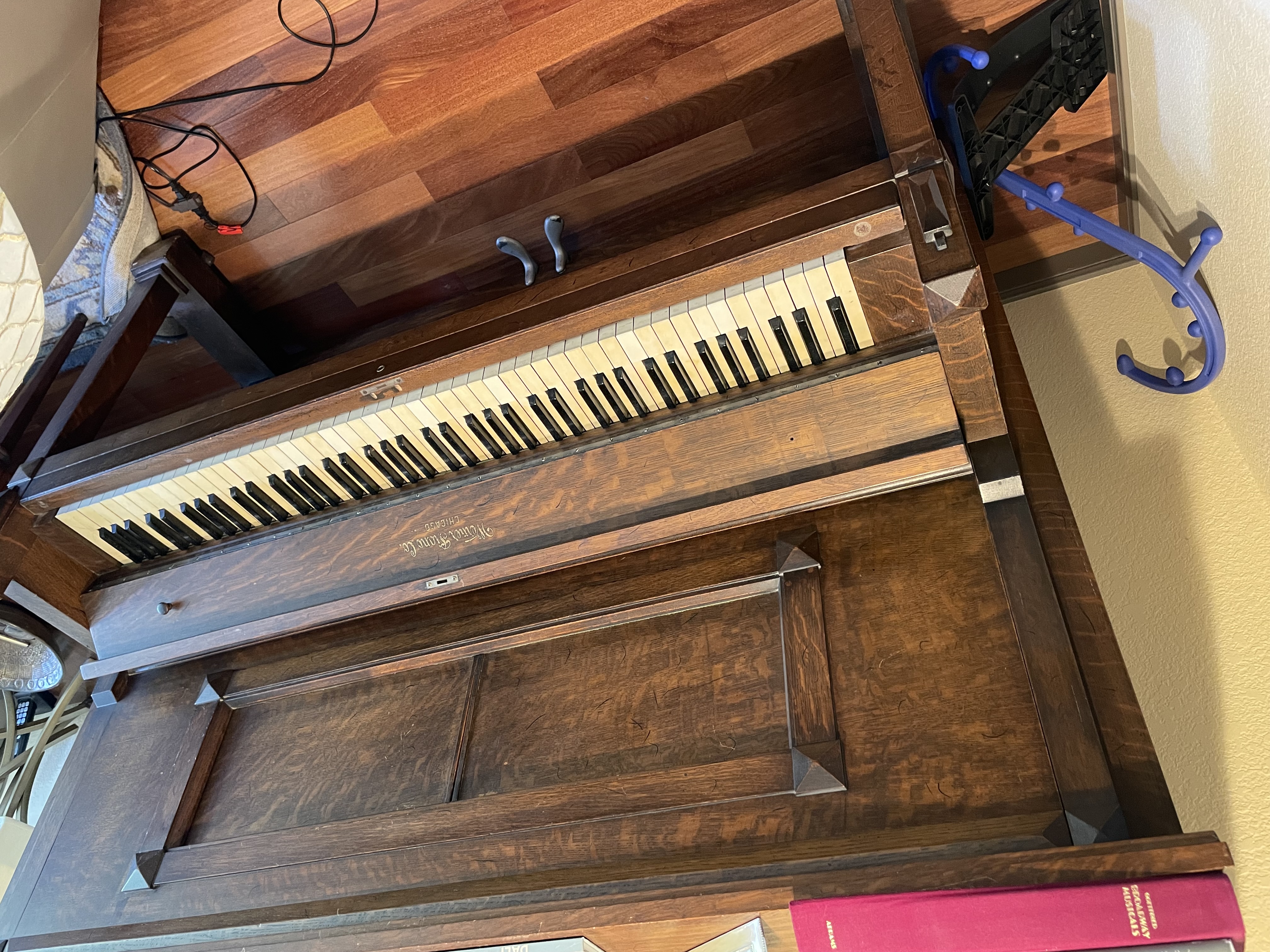 Werner Piano Co Chicago 1920s antique