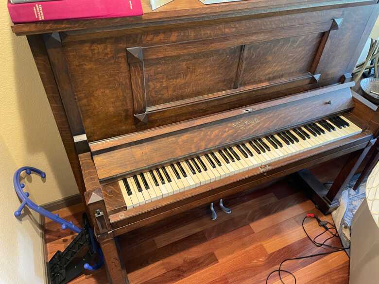 Werner Piano Co Chicago 1920s antique
