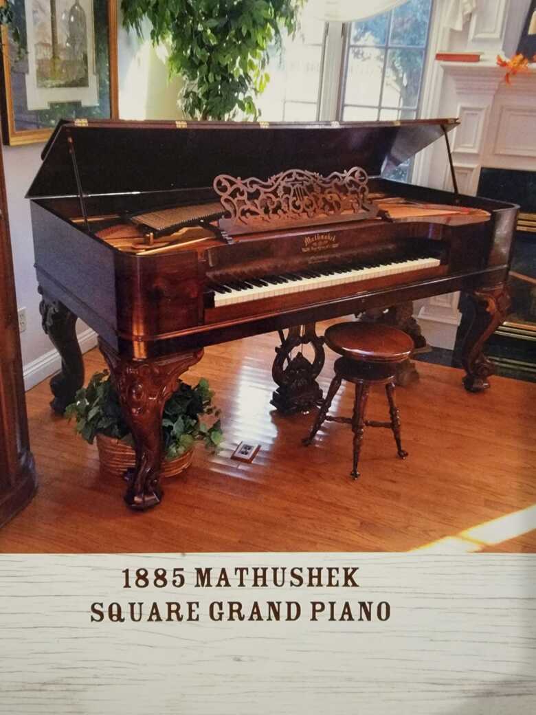 1885 Mathushek Orchestral Square Grand Piano