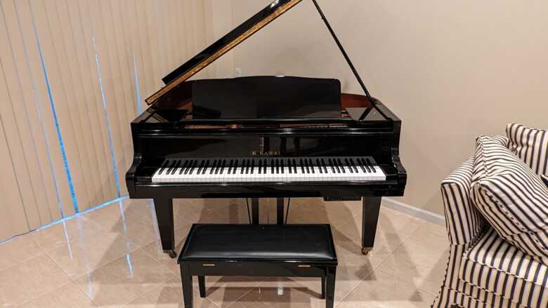 Kawaii Grand piano with QRS pianomation MIDI 2000C & 2000CD+