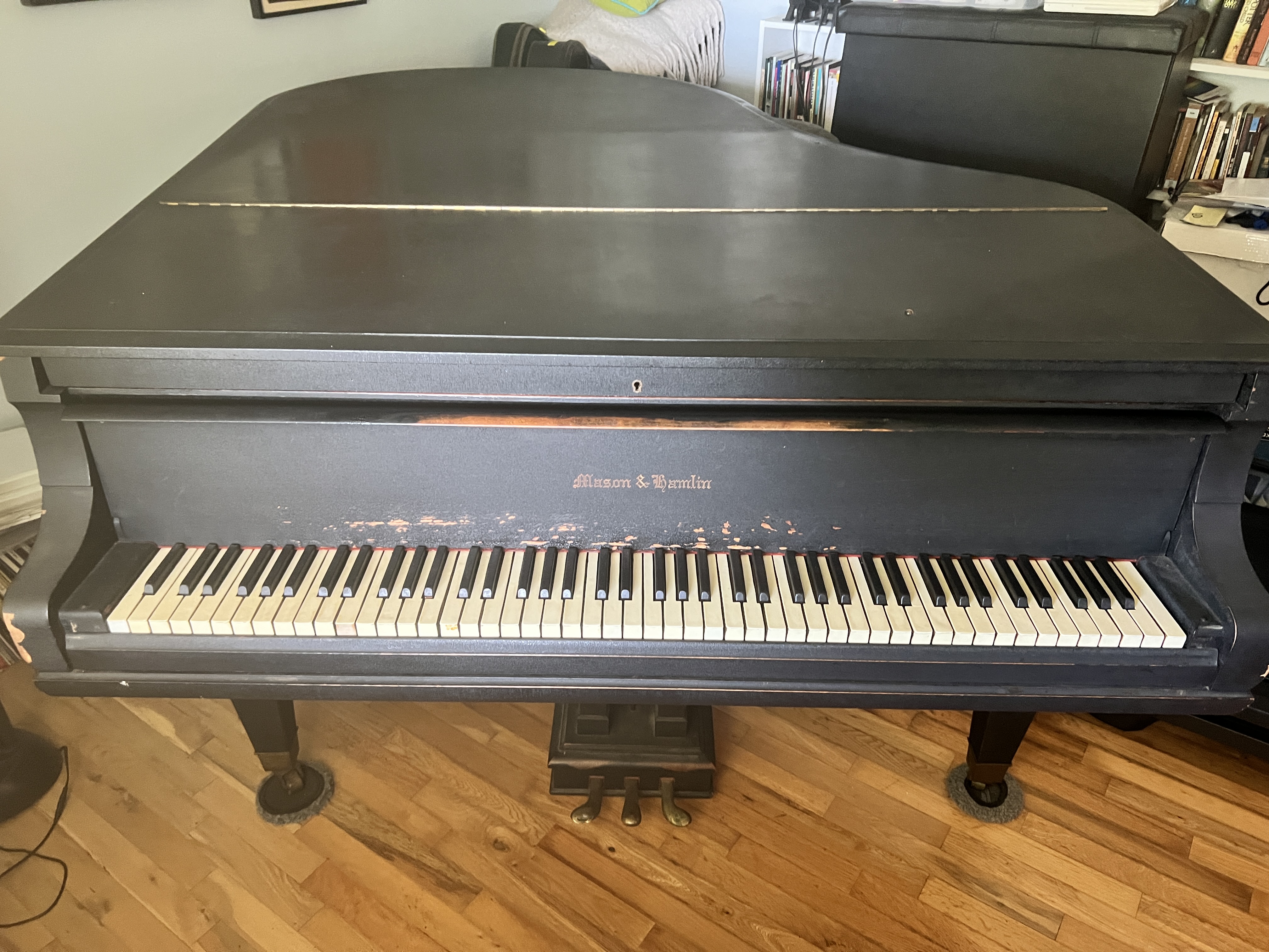 1924 Mason & Hamlin baby grand owned by John Duke