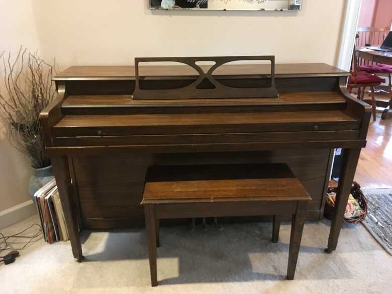 Beloved upright piano