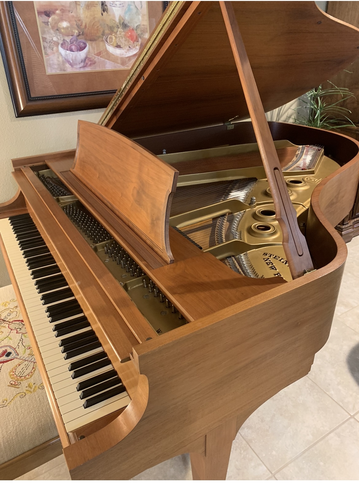 1966 Steinway Grand Piano Walnut -with NEW INSPECTION REPORT