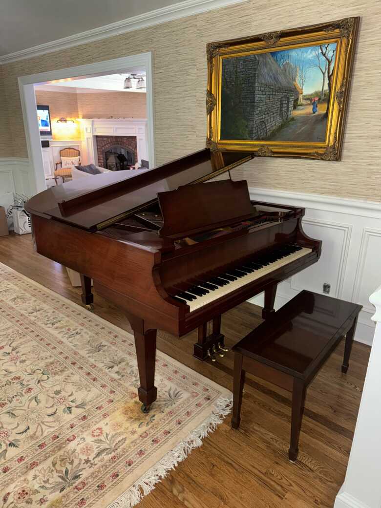Elegant Kurtzmann Mahogany Baby Grand Piano for Sale