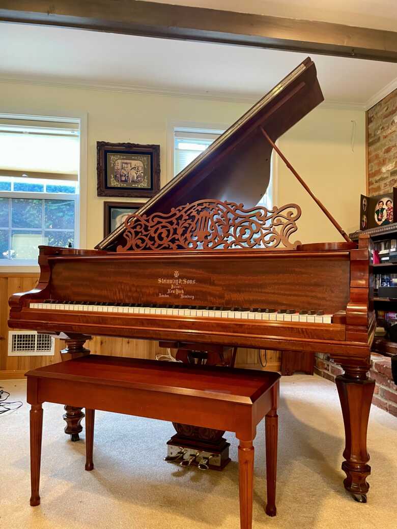 Stunning Collector Steinway African Mahogany 1907 Victorian
