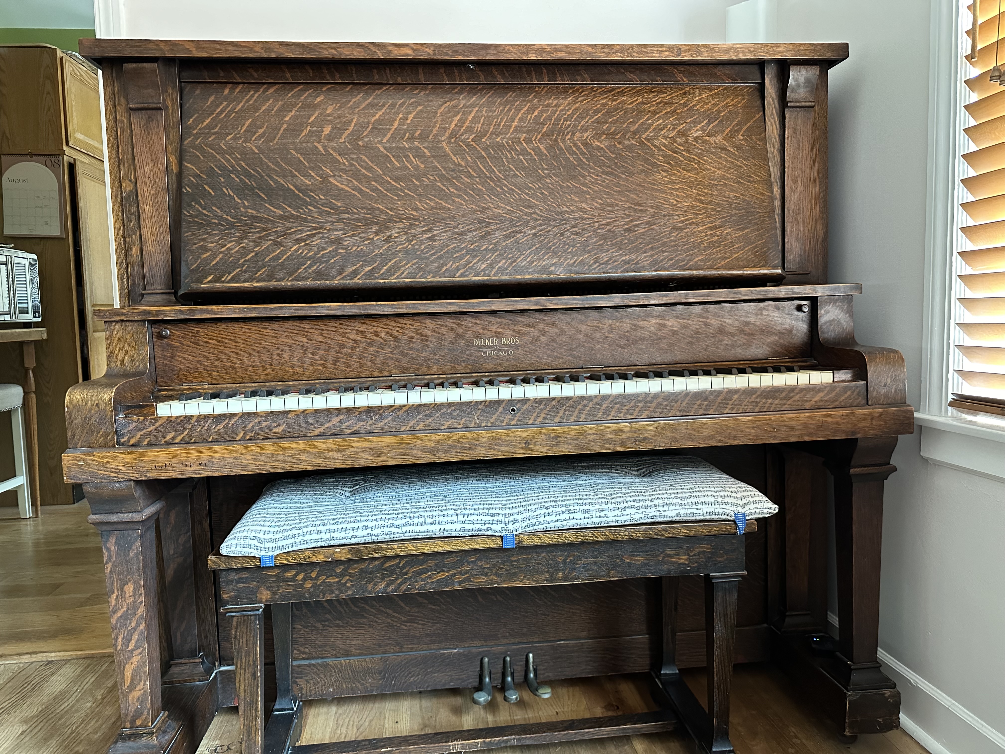 Decker Bros Chicago Upright Piano