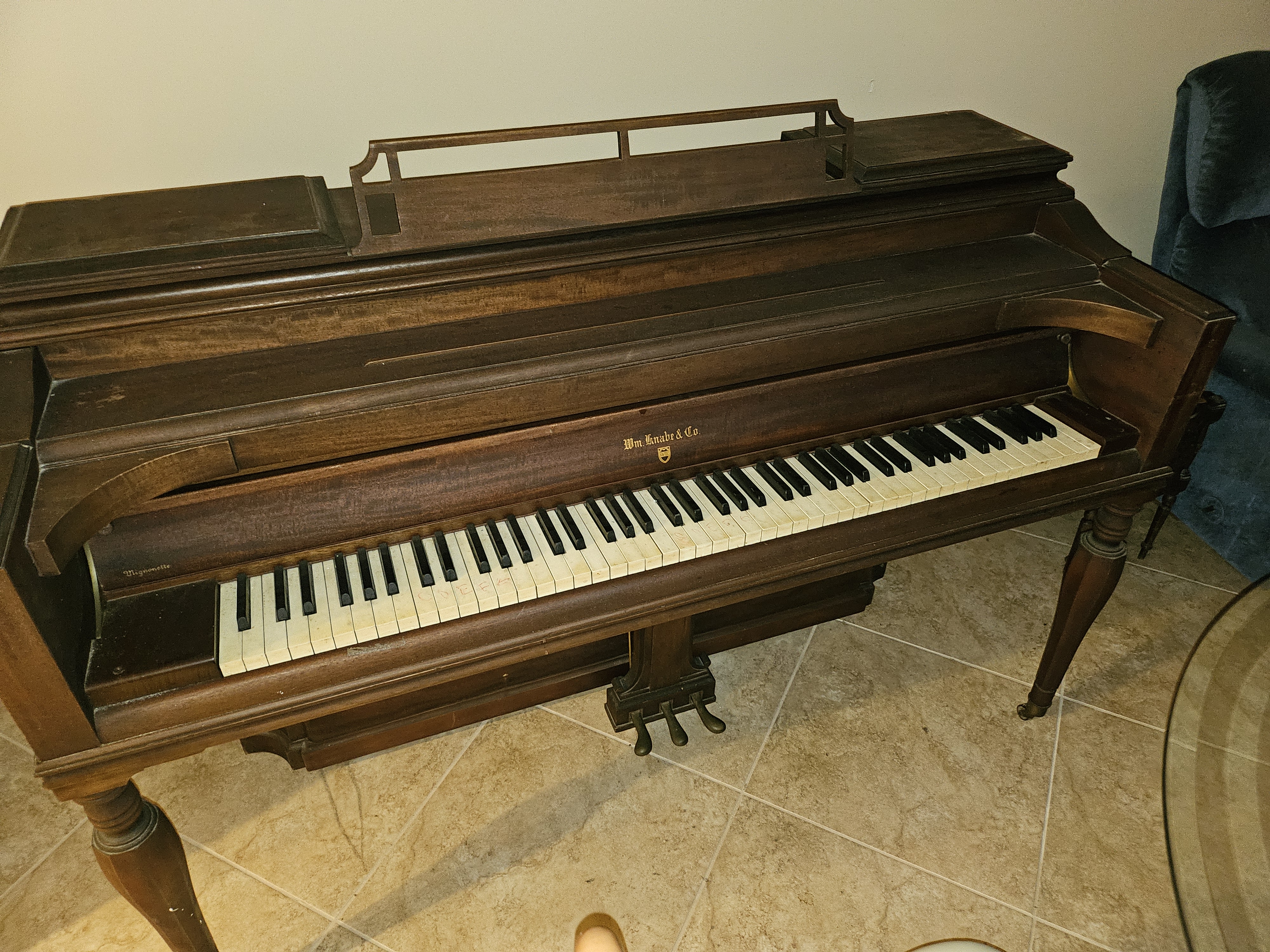 1940 Knabe Upright Piano in GOOD CONDITION