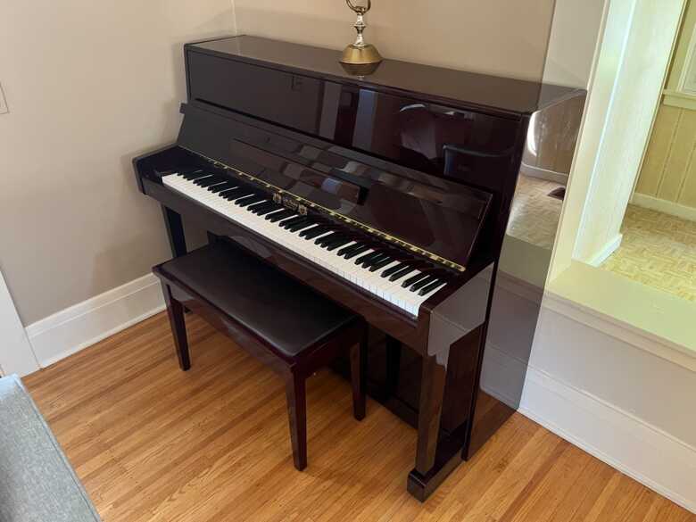 Beautiful, annually maintained Perzina Vertical Piano 