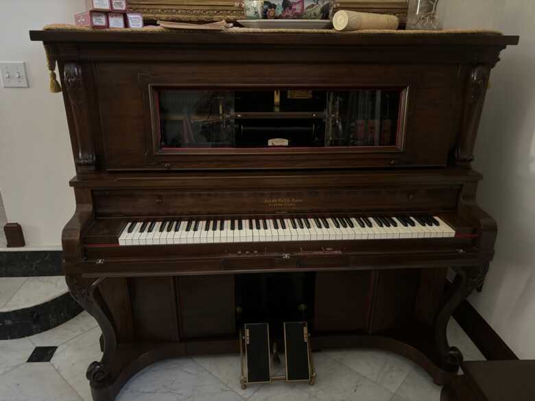 Beautiful Antique Jacob Doll & Sons Player Piano