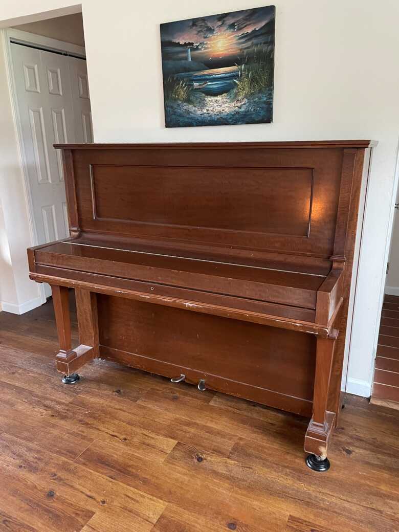 partially restored 1908 Steinway V Model