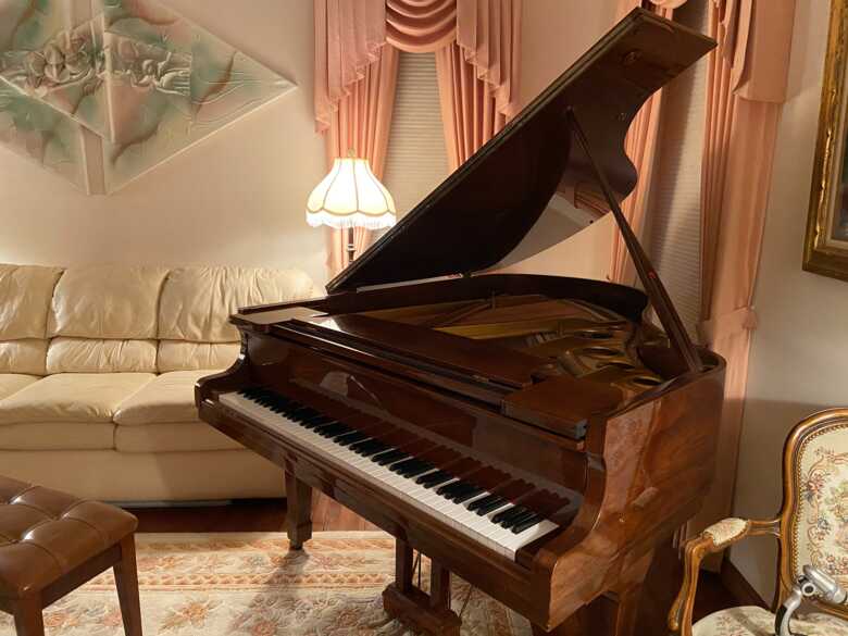 Baby grand piano