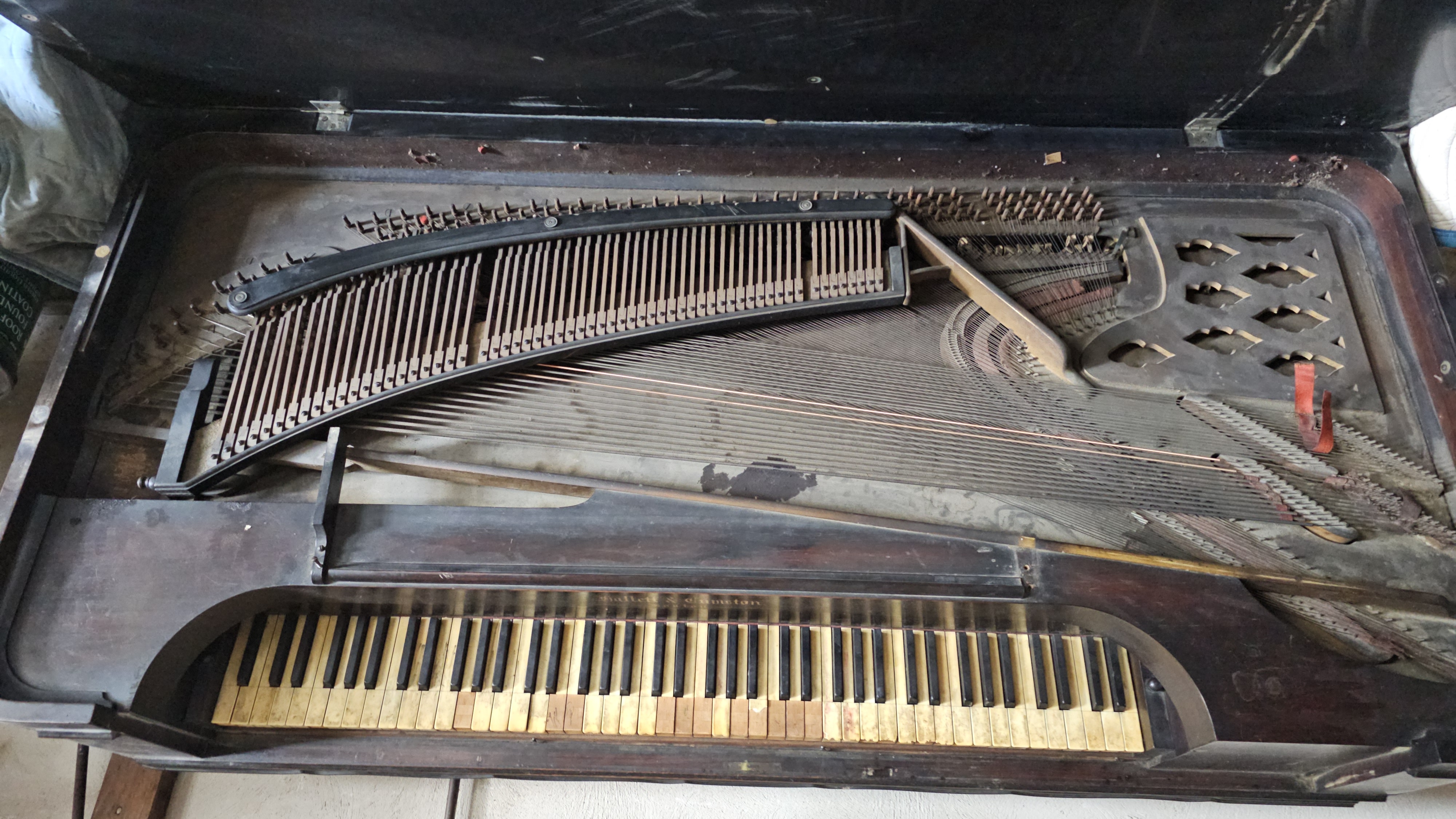 Rare Hallet & Cumston 1863 Square Grand Piano