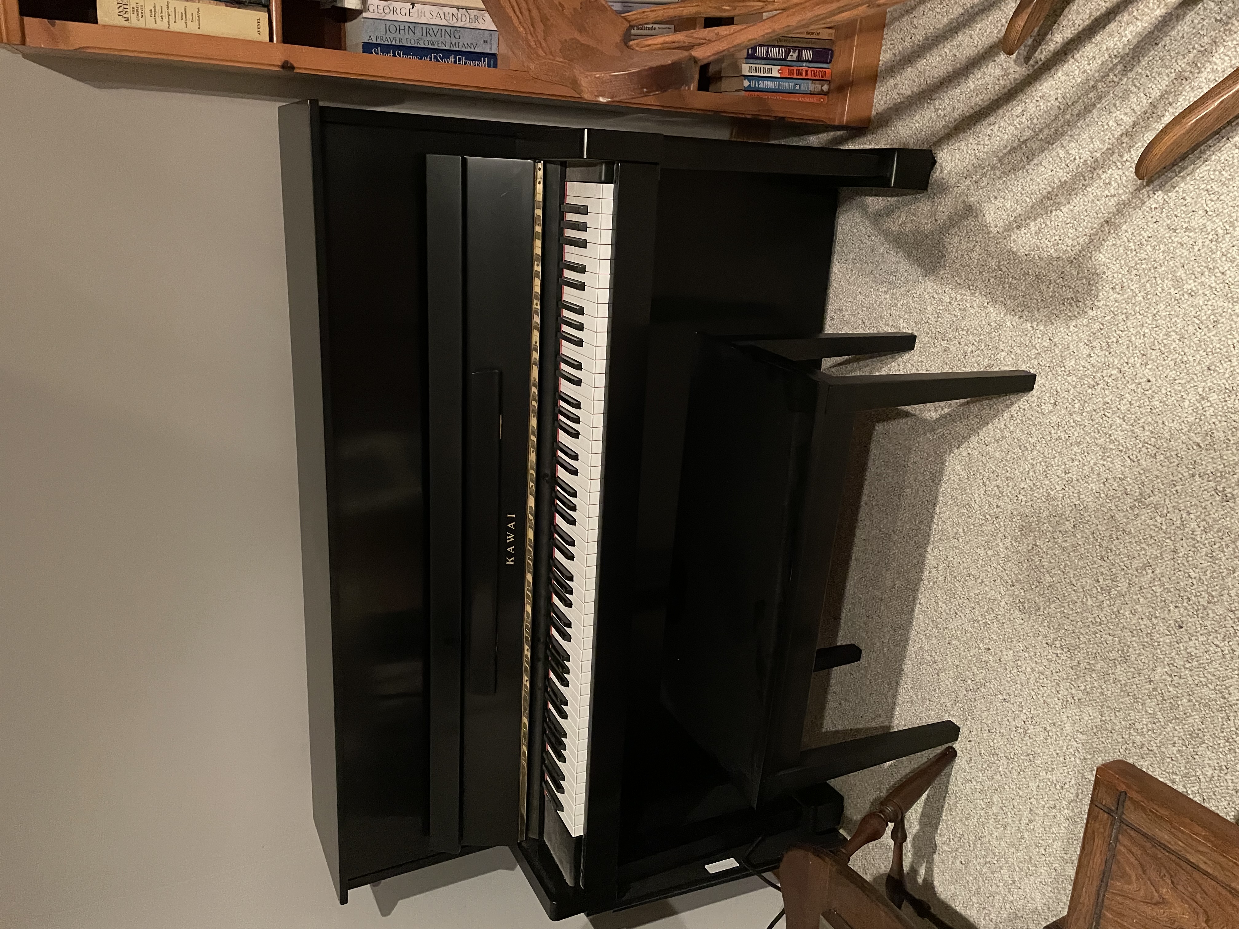 Kawai Black Satin Piano with Bench