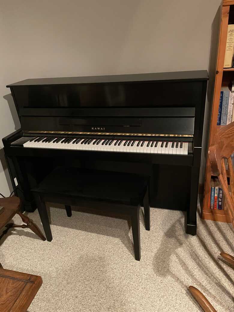 Kawai Black Satin Piano with Bench