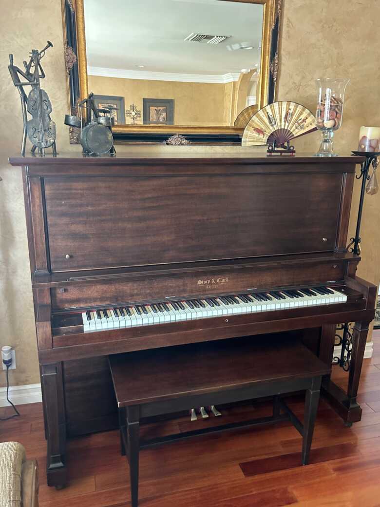 100 yr old Antique Story & Clark Upright Piano