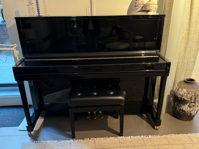 Mint condition, includes leather bench.