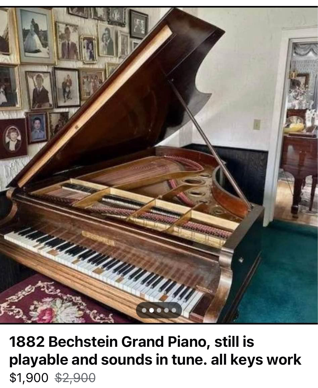 1882 Bechstein Grand Piano