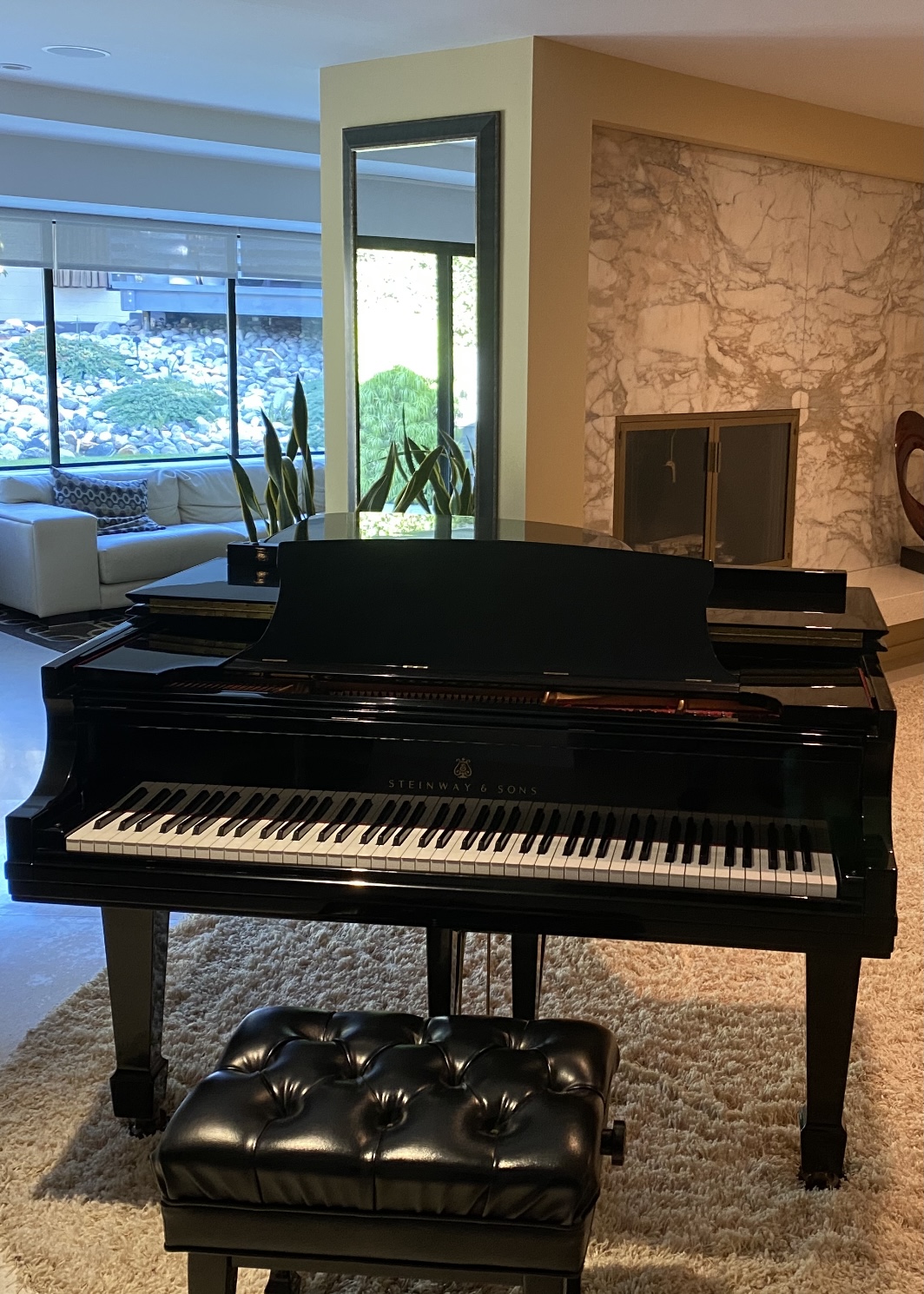 1990 Steinway & Sons Model B Grand Piano Ebony High Gloss 