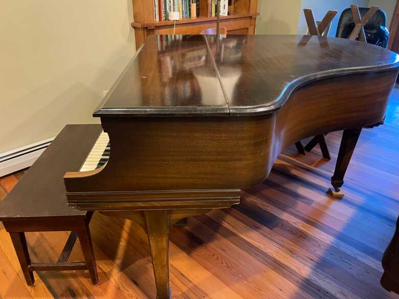 Antique Baby Grand Piano 