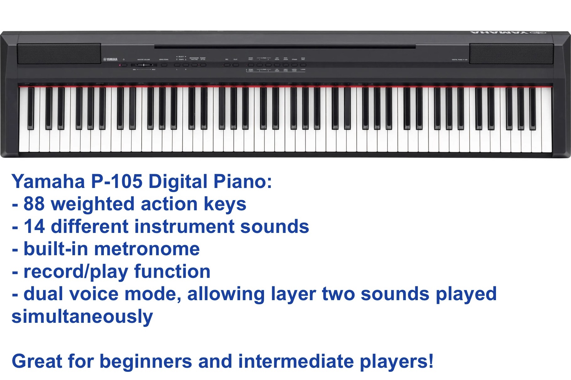 Yamaha P-105B digital piano