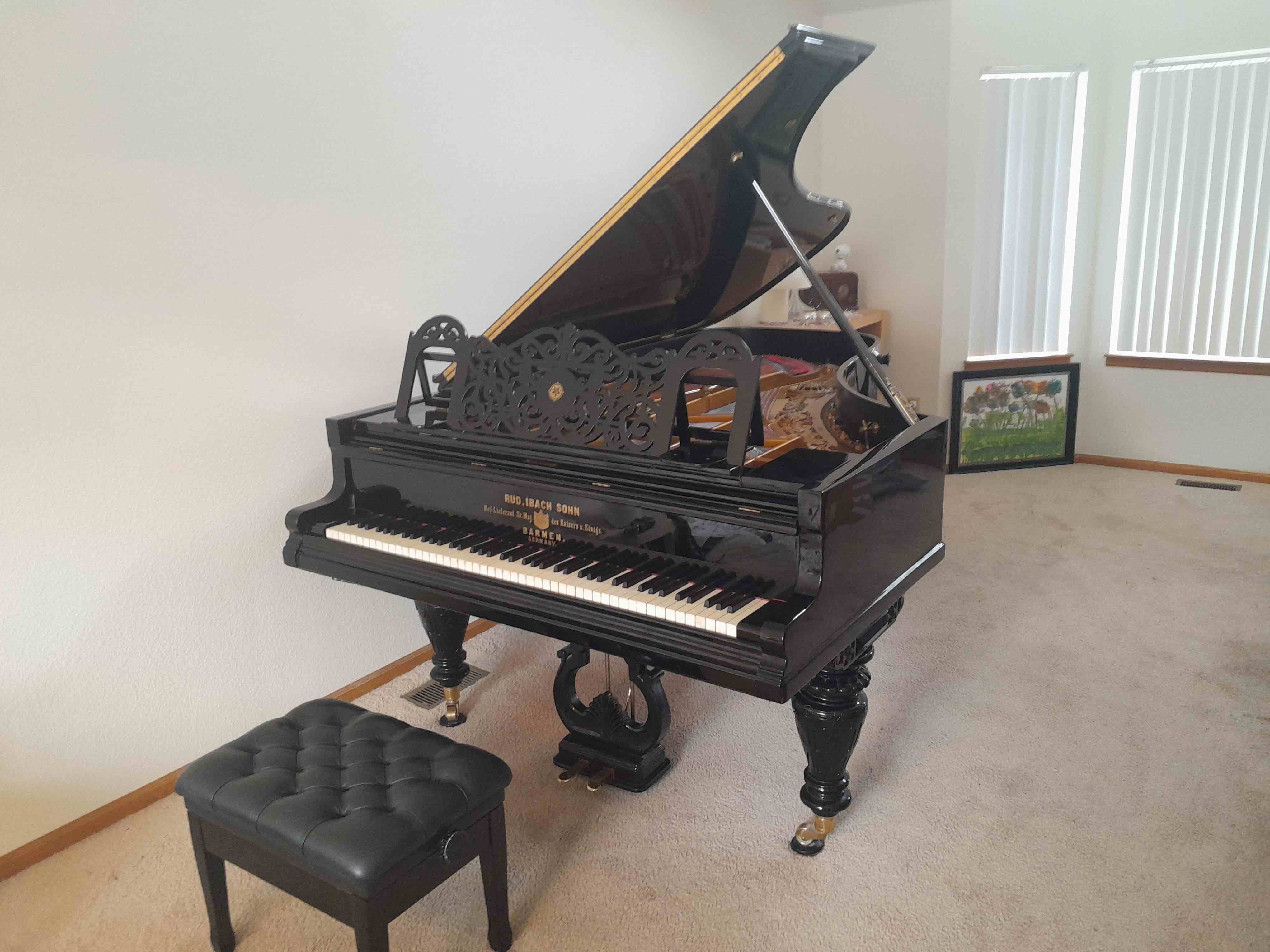 Ibach Grand, Beautiful, Rare, fully restored