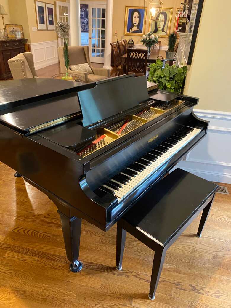 1924 Chickering Baby Grand Piano