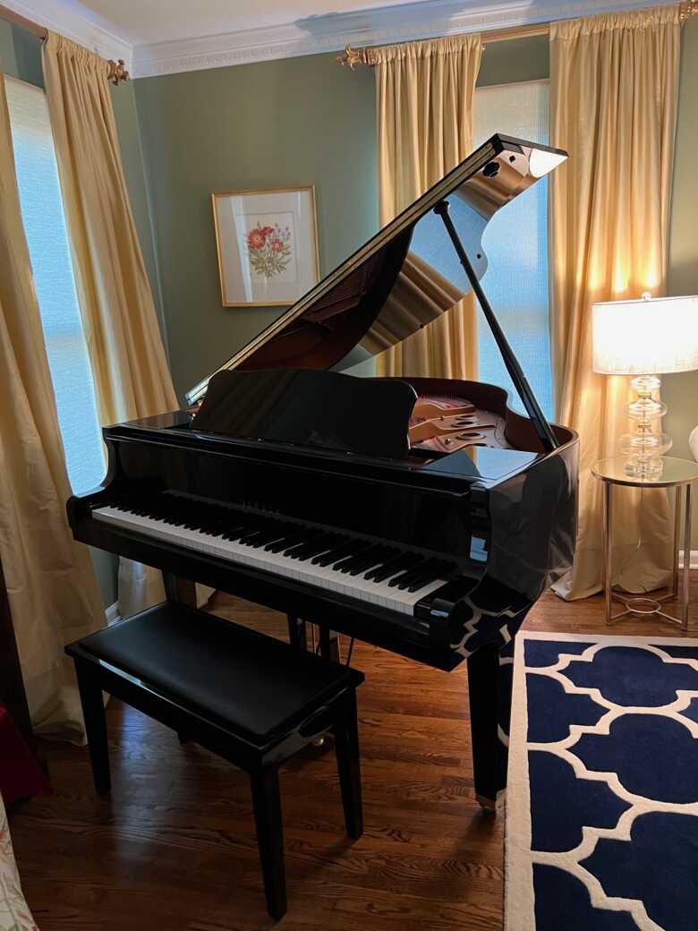 2009 Yamaha Baby Grand w/ updated piano disk player system