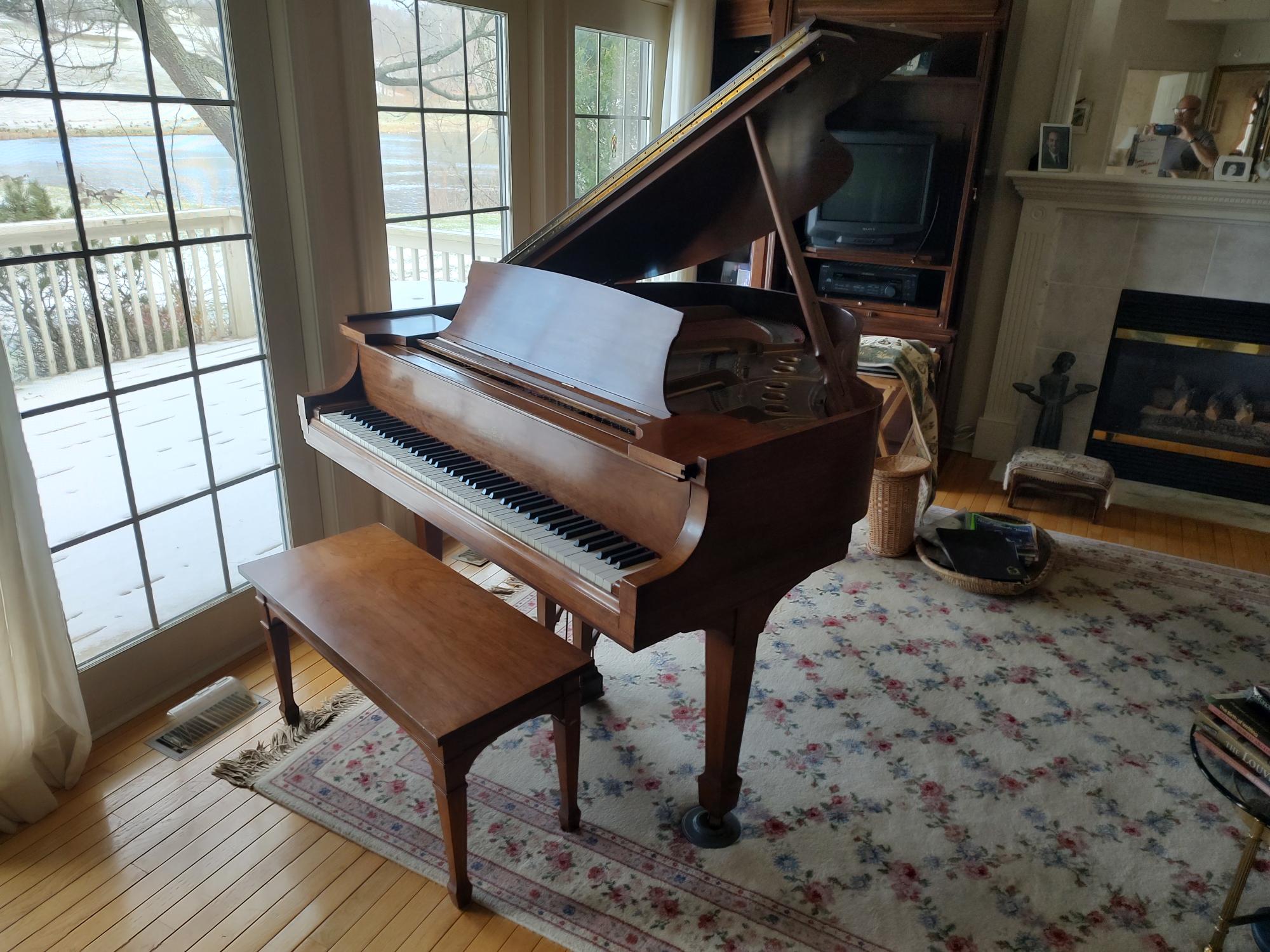 1937 Steinway Walnut Baby Grand - Single Owner!