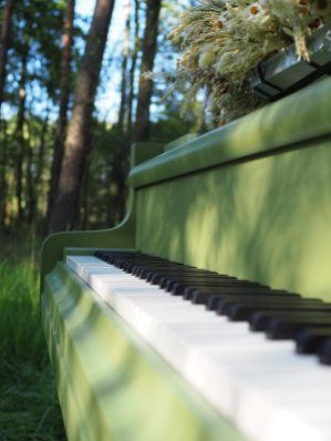 Bosendorfer piano unique green