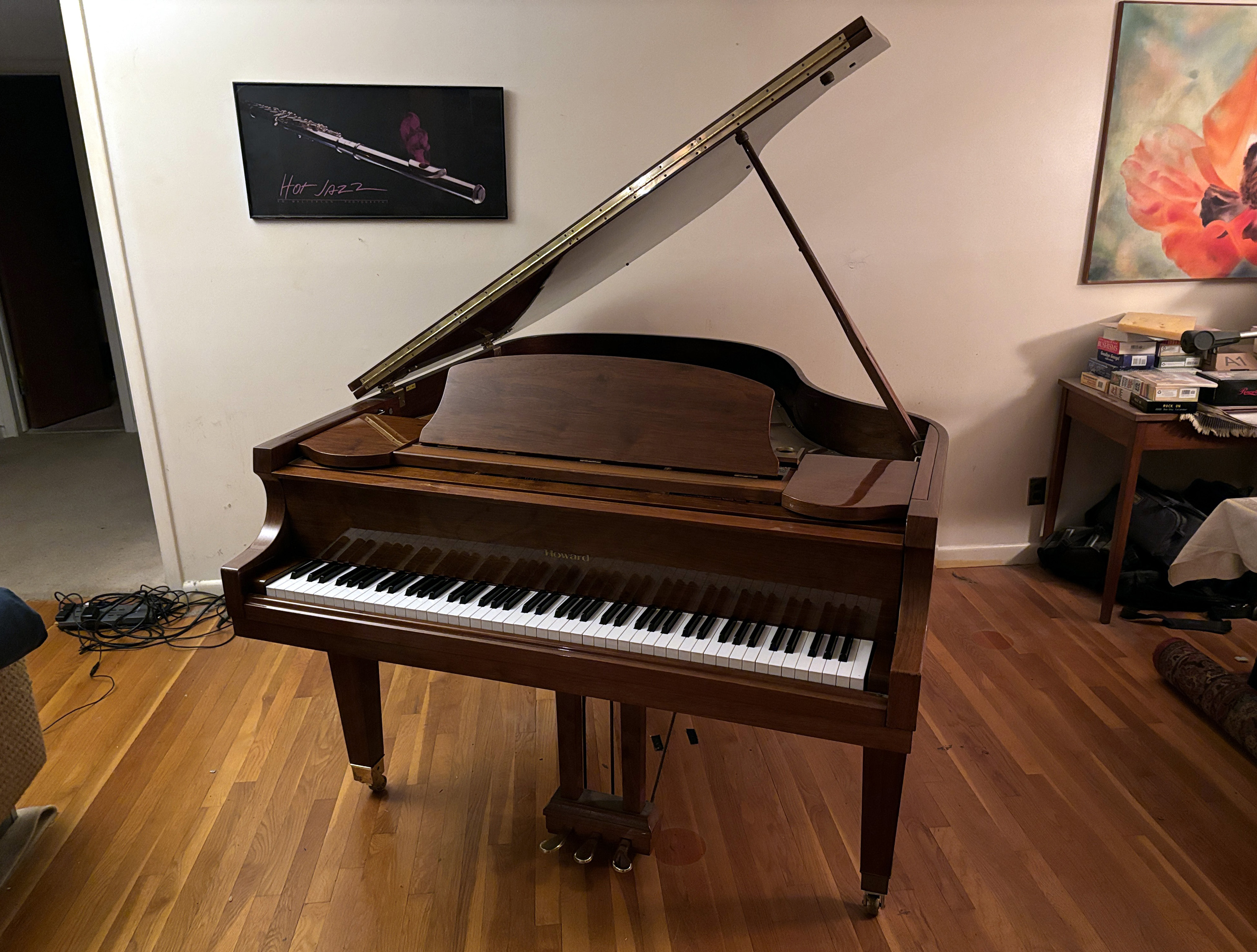 1987 Howard by Baldwin Baby Grand Piano C171 Walnut