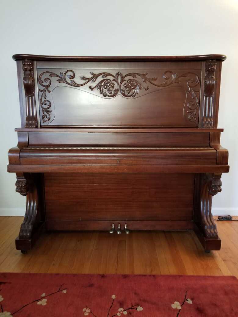 Unique, stunning Schurig & Co upright piano