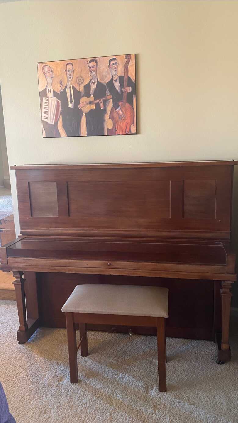 Classic upright Steinway in good condition