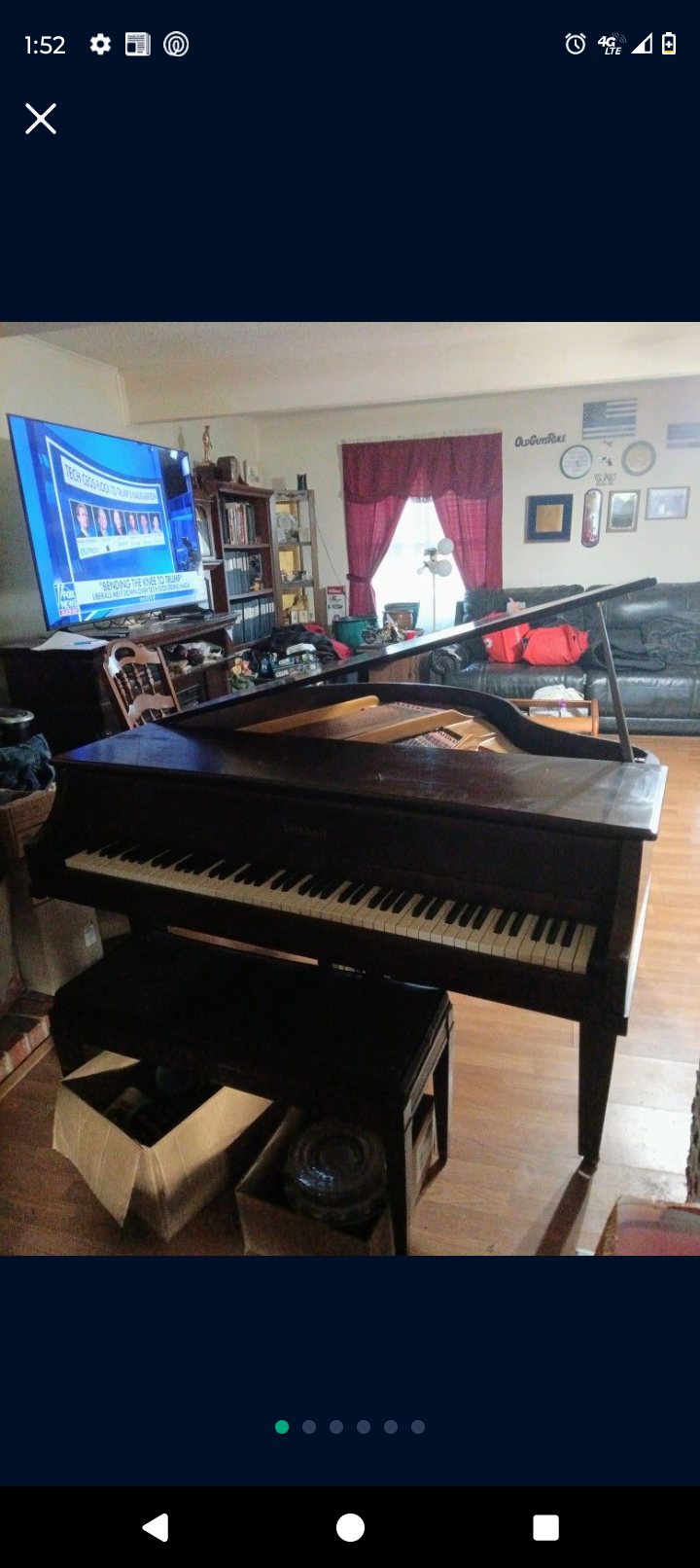 Antique Kimball baby grand piano