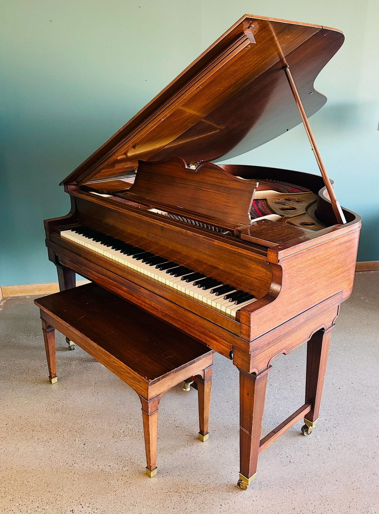 Fully Restored Vintage Haines Bros Baby Grand Player Piano