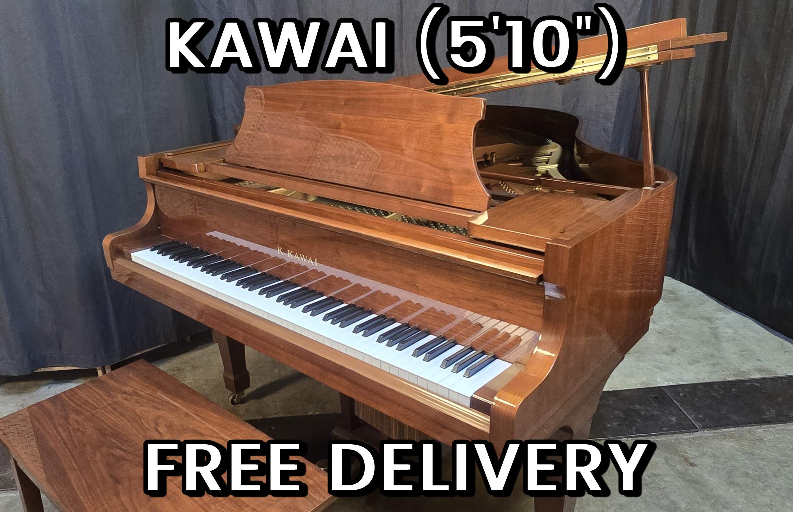 Kawai KG-2D Grand Piano (5'10") – Tuned & Free Delivery