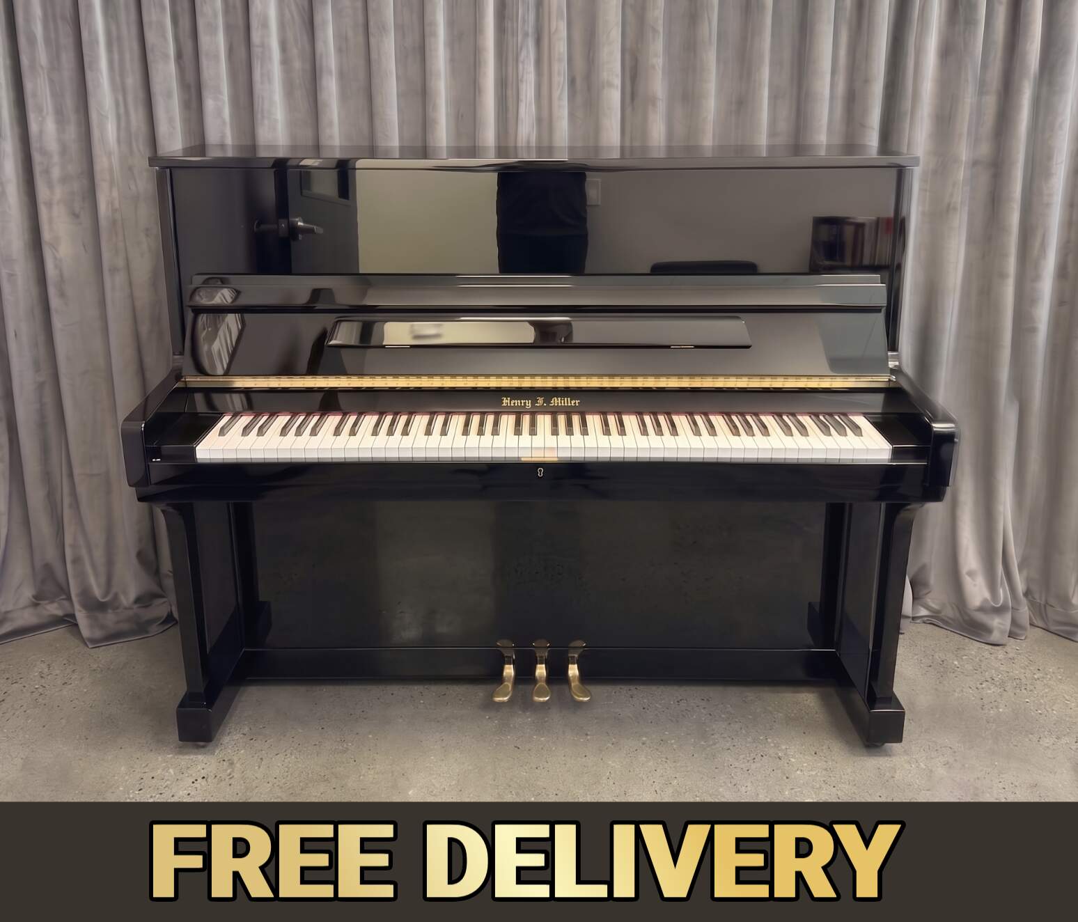 Henry F. Miller Upright – Like New – Tuned w/ Delivery