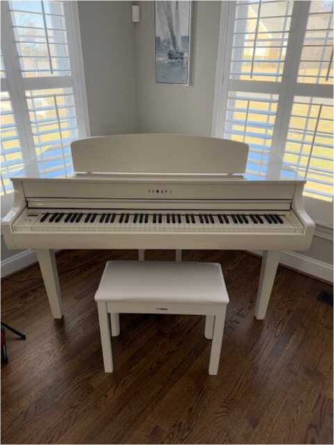 Yamaha Clavinova CLP-765 Grand Piano White with Bench